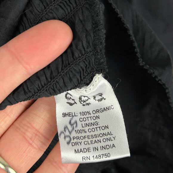 Sea New York Plus Size Black Tiered Puff Sleeve Romper Dress 14 - Picture 6 of 6